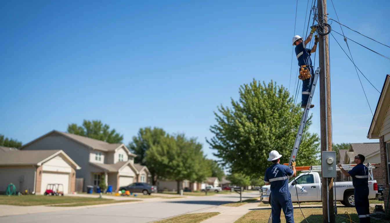 Residential electrician providing installation services in Mullen, NE